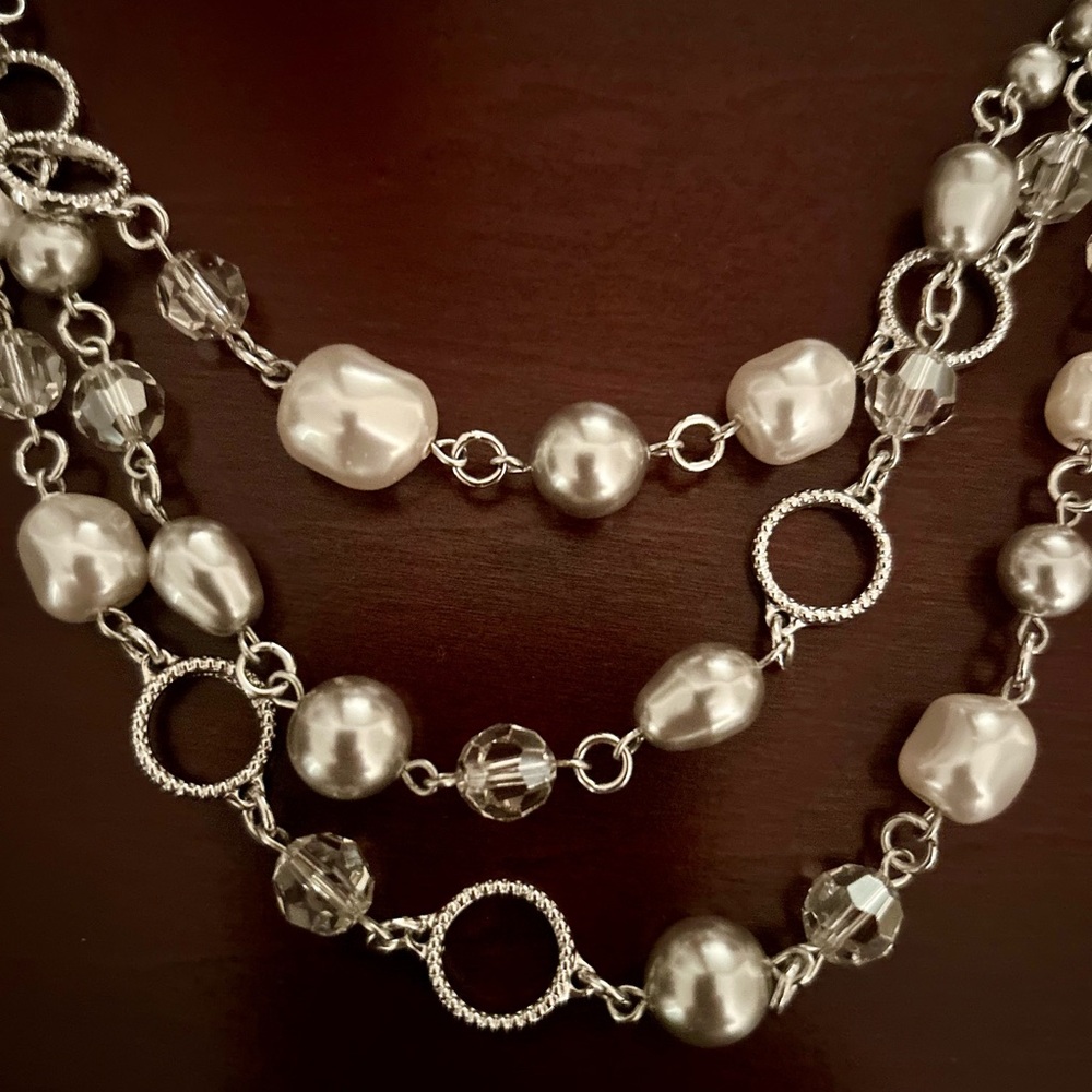 Touchstone by Swarovski silver necklace